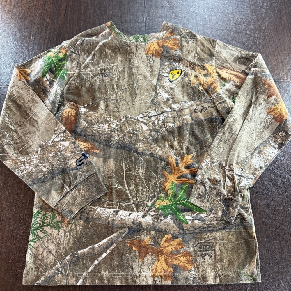 Blocker Outdoors Shield Series Youth Fused Cotton Long Sleeve Shirt Sz YXL
